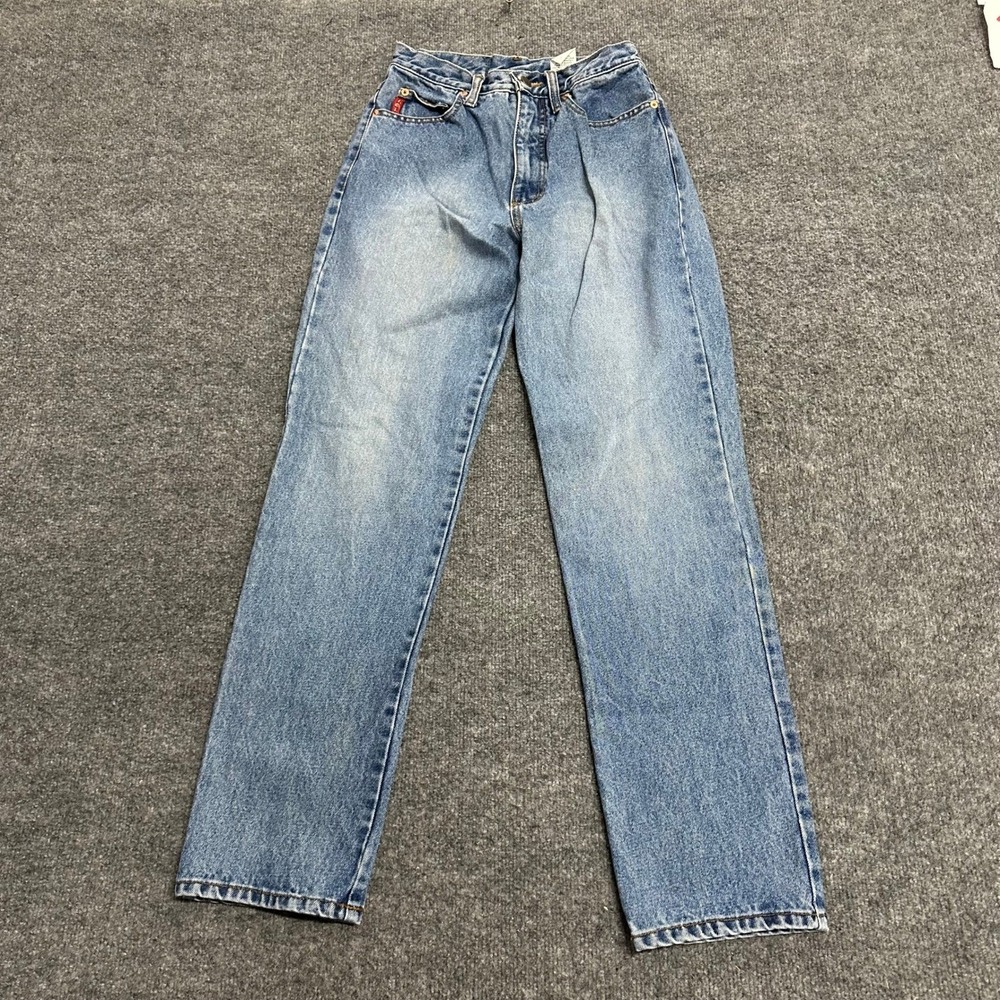 L.E.I. Jeans Womens Size 5 Blue High Waisted Tapered Cotton Vintage Made in USA